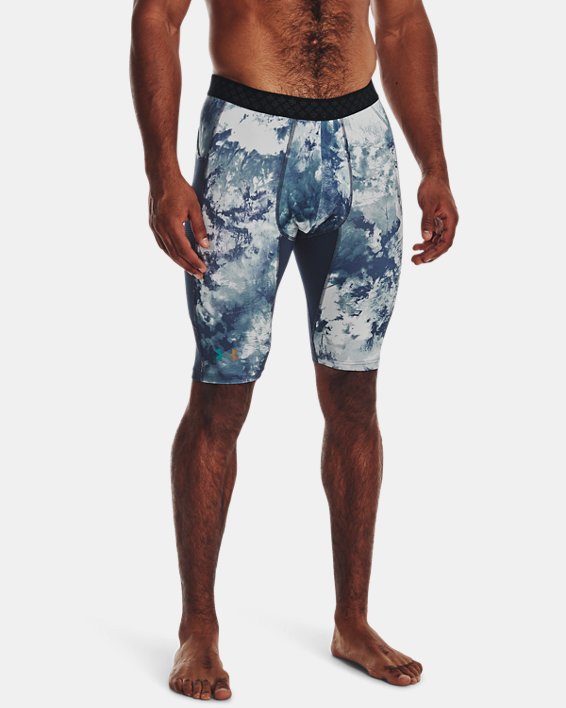 Men's UA RUSH™ SmartForm Printed Shorts, Blue, pdpMainDesktop image number 0